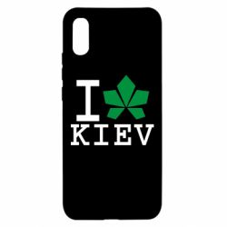 Чехол для Xiaomi Redmi 9a I love Kiev - с листиком - PrintSalon