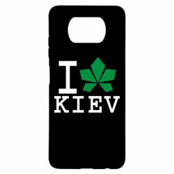 Чехол для Xiaomi Poco X3 I love Kiev - с листиком - PrintSalon