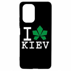 Чехол для Xiaomi Poco F3/K40 I love Kiev - с листиком - PrintSalon