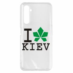 Чехол для Realme 6 Pro I love Kiev - с листиком - PrintSalon