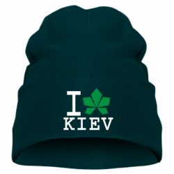 Детская шапка I love Kiev - с листиком - PrintSalon