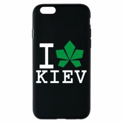 Чехол для iPhone 6/6S I love Kiev - с листиком - PrintSalon