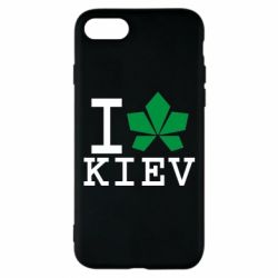 Чехол для iPhone 7 I love Kiev - с листиком - PrintSalon