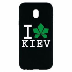 Чехол для Samsung J3 2017 I love Kiev - с листиком - PrintSalon