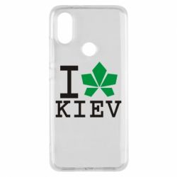 Чехол для Xiaomi Mi A2 I love Kiev - с листиком - PrintSalon