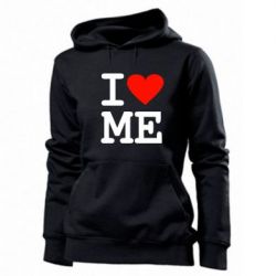 Женское худи I love ME - PrintSalon