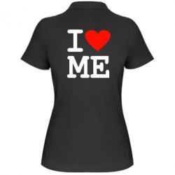 Женское поло I love ME - PrintSalon
