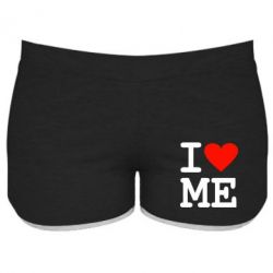 Женские шорты I love ME - PrintSalon