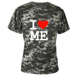 Камуфляжная футболка I love ME - PrintSalon