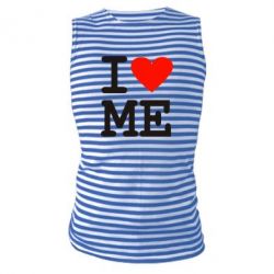 Майка-тельняшка I love ME - PrintSalon
