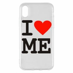 Чехол для iPhone X/Xs I love ME - PrintSalon
