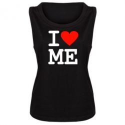 Женская майка I love ME - PrintSalon