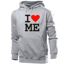 Мужское худи I love ME - PrintSalon