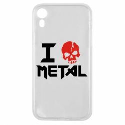 Чехол для iPhone XR I love metal