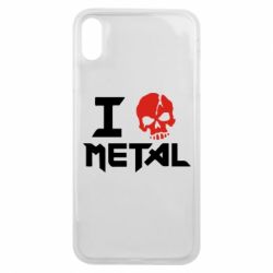 Чехол для iPhone Xs Max I love metal