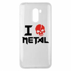 Чехол для Xiaomi Pocophone F1 I love metal - PrintSalon