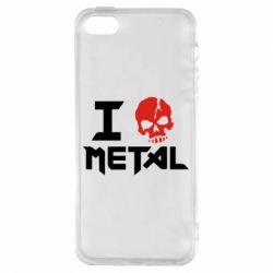 Чехол для iPhone5/5S/SE I love metal