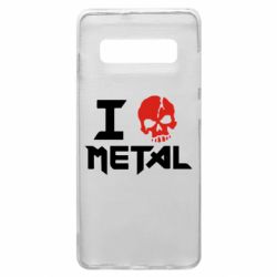 Чехол для Samsung S10+ I love metal - PrintSalon