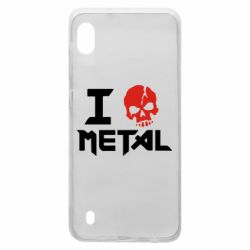 Чехол для Samsung A10 I love metal - PrintSalon