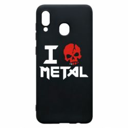 Чехол для Samsung A30 I love metal - PrintSalon