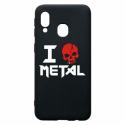 Чехол для Samsung A40 I love metal - PrintSalon