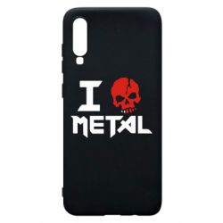 Чехол для Samsung A70 I love metal - PrintSalon