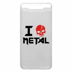 Чехол для Samsung A80 I love metal - PrintSalon