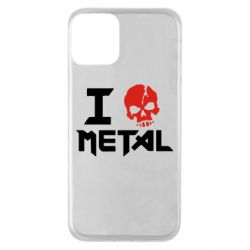 Чехол для iPhone 11 I love metal - PrintSalon