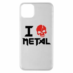 Чехол для iPhone 11 Pro Max I love metal - PrintSalon