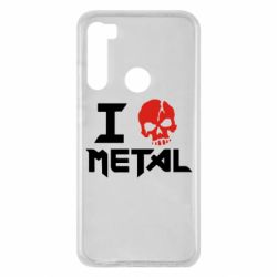 Чехол для Xiaomi Redmi Note 8 I love metal - PrintSalon
