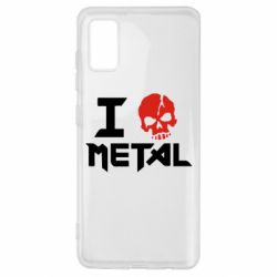 Чехол для Samsung A41 I love metal - PrintSalon