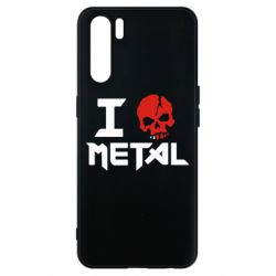 Чехол для Oppo A91/Reno3 I love metal - PrintSalon