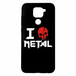 Чехол для Xiaomi Redmi Note 9/Redmi 10X I love metal - PrintSalon