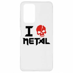 Чехол для Xiaomi Redmi Note 10 Pro I love metal - PrintSalon