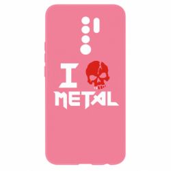 Чехол для Xiaomi Redmi 9 I love metal - PrintSalon