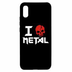 Чехол для Xiaomi Redmi 9a I love metal - PrintSalon