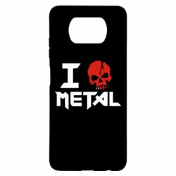 Чехол для Xiaomi Poco X3 I love metal
