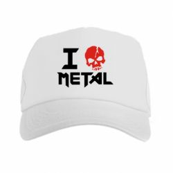 Кепка-тракер I love metal - PrintSalon