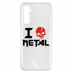 Чехол для Realme 6 Pro I love metal - PrintSalon