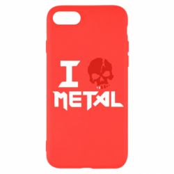 Чехол для iPhone SE 2022 I love metal - PrintSalon