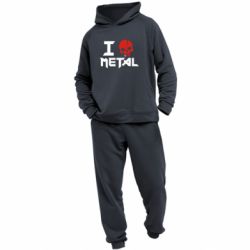 Мужской костюм I love metal - PrintSalon