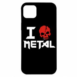 Чехол для iPhone 14 Plus I love metal - PrintSalon