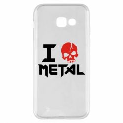 Чехол для Samsung A5 2017 I love metal - PrintSalon