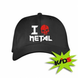 Детская кепка I love metal - PrintSalon
