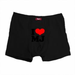 Трусы-боксеры I love MJ - PrintSalon