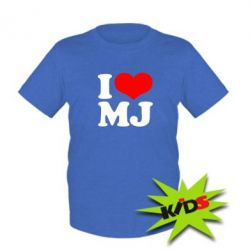 Детская футболка I love MJ - PrintSalon