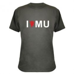Камуфляжная футболка I love MU - PrintSalon