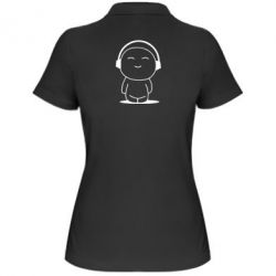 Женское поло I love music - PrintSalon