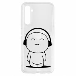 Чехол для Realme 6 I love music - PrintSalon