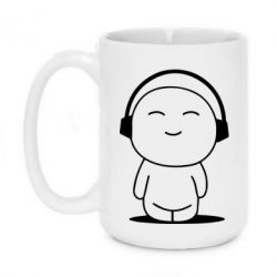 Чашка 420ml I love music - PrintSalon